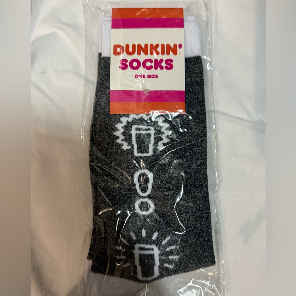 Dunkin' Gray Casual Socks - One Size